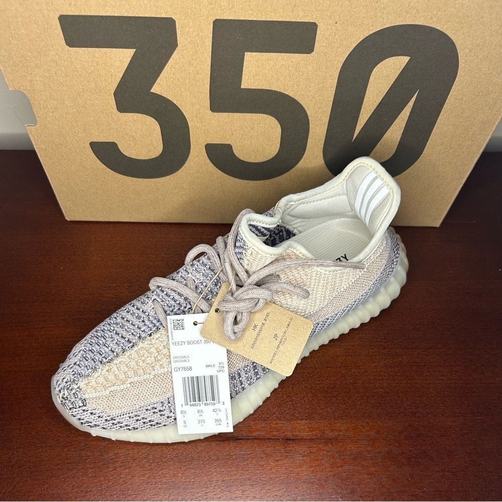 Adidas Yeezy Boost 350 V2 Ash Pearl (Unisex Size 9 Men's) - Picture 9 of 16